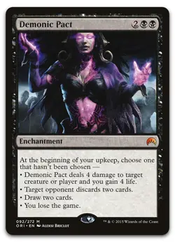 Demonic Pact #92 (NM) Magic Origins ORI Magic MTG - Image 1