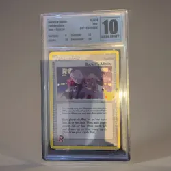 Rocket's Admin 86/109 celebrations Holo PSA 10 Pokemon Card graded 2021 - Image 1