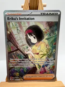Pokemon TCG - S&V 151 - 203/165 Erika's Invitation - SIR - NM/M - Image 1