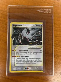 Gold Star Rayquaza 2005 EX Deoxys Holo 107/107 DAMAGED🔥 - Image 1