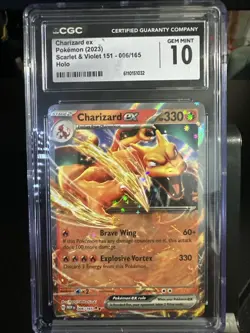 Charizard Ex Pokemon 2023 Scarlet And Violet One 51-006/165 Holo Gem Mint 10 - Image 1