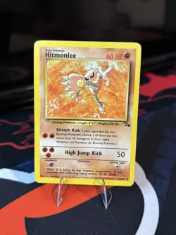 Pokemon Vintage Non-holo Rare Hitmonlee Fossil Wotc 1999 MP - Image 1