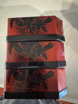 Pokemon Team Rocket/Destined Rivals Tin Set of 3 Mewtwo, Persian, Nidoking - Image 2
