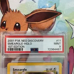 PSA 9 2001 Pokemon 1st Edition Smeargle 11/75 Neo Discovery Holo MINT 💎 - Image 2
