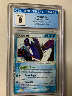 Kyogre EX Promo 037 CGC 8 NM / Mint Pokemon TCG - Image 1