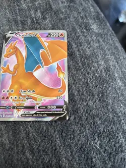 Pokemon TCG Charizard v SWSH050 Black Star Promos Holo LP - Image 3
