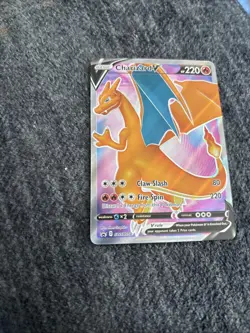 Pokemon TCG Charizard v SWSH050 Black Star Promos Holo LP - Image 4