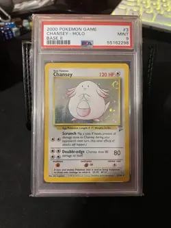 Chansey Base Set 2 Holo PSA 9 Vintage 2000 Pokemon - Image 1