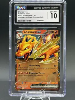 2024 POKEMON SVP EN-SV BLACK STAR PROMO #161 CHARIZARD EX CGC 10 - Image 1