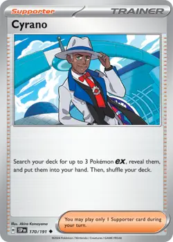 x4 Cyrano - 170/191 - Uncommon - Reverse Holo Pokemon SV08 Surging Sparks M/NM - Image 1