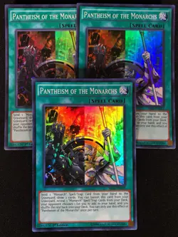 Yugioh Pantheism of the Monarchs SR01-EN023 1st Super x3 (NM) - Image 1