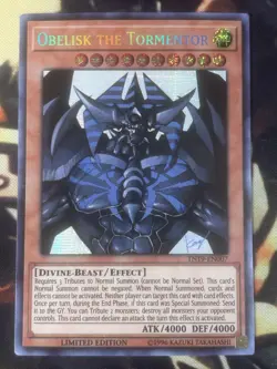 Yugioh: Obelisk The Tormentor - TN19-EN007 - Prismatic Secret - Limited Ed - LP - Image 1