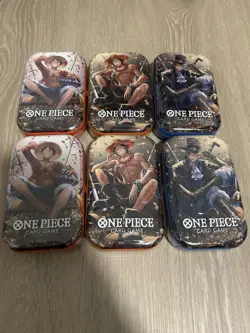 One Piece Card Game Mini-Tin Pack 2 Sets Vol.2 BRAND NEW SEALED (Lot of 6) - Image 1