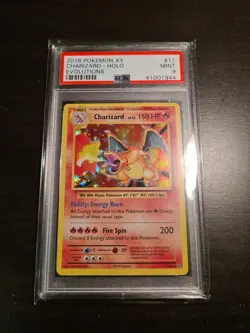 PSA 9 MINT Charizard XY Evolutions HOLO & REVERSE HOLO RARE Pokemon Card 11/108 - Image 3