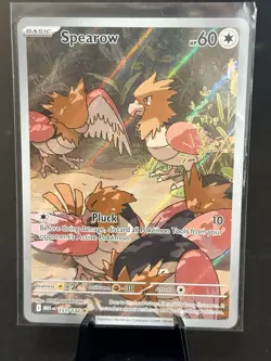 Pokemon TCG Mega Evolutions Spearow Illustration Rare Card 151/132 NM - Image 1