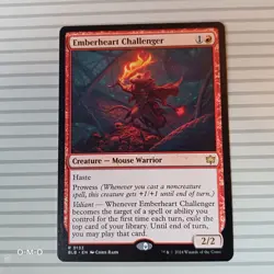 Magic: The Gathering Cards - Bloomburrow ~ Rare ~ Emberheart Challenger - Image 1