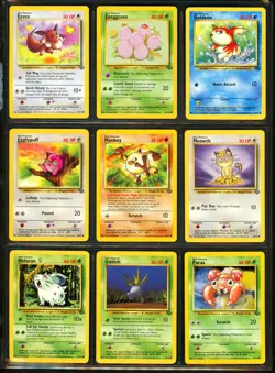 1999 Pokemon JUNGLE Set COMPLETE Non Holo UNCOMMON COMMON Cards #31-64 Lot NM+ - Image 4