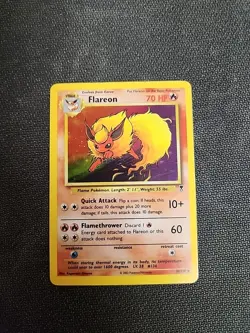 Flareon 10/110 Holo Rare Legendary Collection 2002 Pokemon Card TCG - Image 1