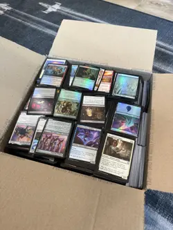 6000 + Magic: The Gathering cards MTG Bulk Large Flat Rate Box Foil, Full Art, + - Image 1