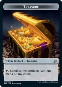 10 Token Cards - TREASURE Tokens - Adventures in the Forgotten Realms - NM - Image 1