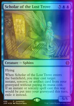 Magic the Gathering MTG Scholar of the Lost Trove (496) Jumpstart NM FOIL - Image 1