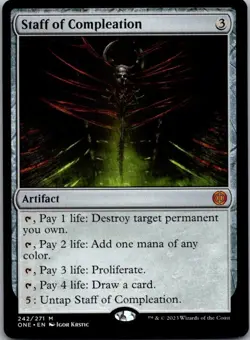 Staff of Compleation - Phyrexia: All Will Be One (242) | NM Normal | [ONE] - Image 1
