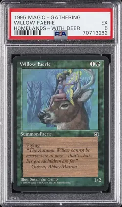 1995 MTG HOMELANDS WITH DEER WILLOW FAERIE PSA 5 - Image 1