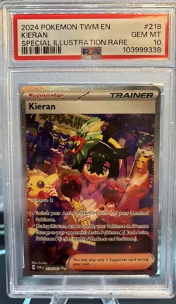 2024 Pokemon TWM En Kieran Special Illustration Rare (PSA 10) - Image 1
