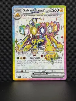 Galvantula ex 159/142 Stellar Crown Full Art Ultra Rare Holo Pokemon Card - Image 1