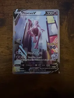 Mewtwo V (Alternate Full Art) 072/078 Pokemon GO Holo - Image 1