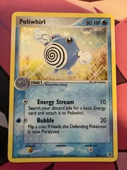 Pokemon TCG - Poliwhirl 46/112 - Fire Red & Leaf Green - Reverse Holo - Image 1