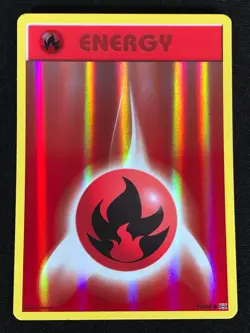 Pokemon Basic Fire Energy 92/108 Holo (NM) - Image 1