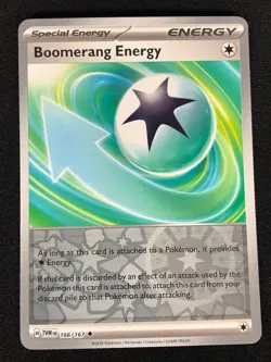 Pokemon Boomerang Energy 166/167 Reverse Holo (NM) - Image 1
