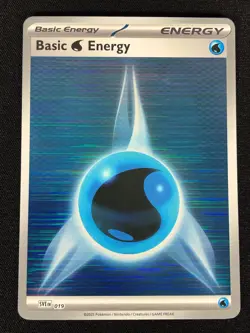Pokemon Basic Water Energy 019 Holo (NM) - Image 1