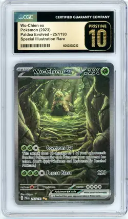 Pokemon Wo-Chien EX #257 Paldea Evolved CGC Pristine 10 - Image 1