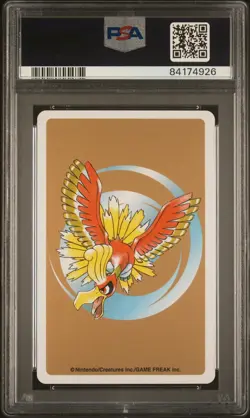 Pokemon Pidgeot 9 of Diamonds, Gold Ho-oh Back Poker Deck #17 PSA 10 - Image 2