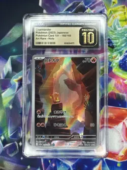 Pokemon PRISTINE CGC 10 Charmander 168/165 AR Japanese Scarlet & Violet 151 - Image 1