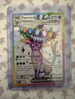 Pokemon TCG Espeon EX Black Star Promo 175 Full Art Ultra Rare Ungraded FAST SHP - Image 4