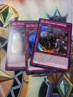 3x Yugioh Big Welcome Labrynth RA04-EN104 Super Rare 1st Edition NM - Image 1