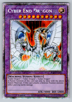Cyber End Dragon Yugioh RA03-EN156 Platinum Secret Rare PSR NM - Image 1