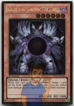 Caius the Shadow Monarch PGLD-EN066 Gold Rare 1st Edition NM Yugioh - Image 1