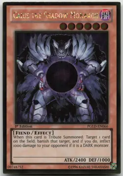Caius the Shadow Monarch PGLD-EN066 Gold Rare 1st Edition NM Yugioh - Image 2