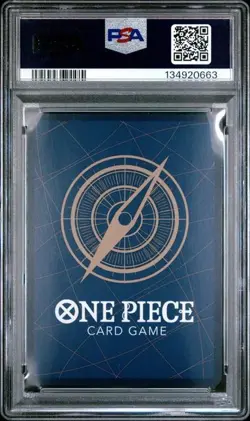 2025 One Piece OP12 EN Shanks PSA 10 GEM ALTERNATE ART FULL ART #008 RARE - Image 2