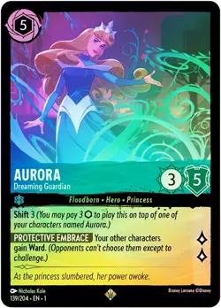 Aurora Dreaming Guardian FOIL #139/204 Super Rare Disney Lorcana TCG - Image 1