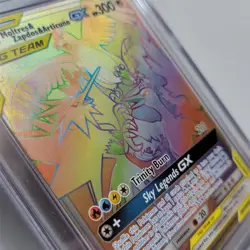 Pokemon Card Lot Moltres Zapdos Articuno GX Hidden Fates 69/68 & SM210 Graded 9 - Image 2