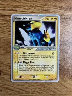 Pokemon TCG Manectric ex EX Deoxys Holo Ultra Rare 101/107 EX 100HP Card - Image 1