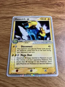 Pokemon TCG Manectric ex EX Deoxys Holo Ultra Rare 101/107 EX 100HP Card - Image 2