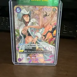 Bandai One Piece Card Game Ms. All Sunday Baroque Works Holo OP04-064 5000 Power - Image 2
