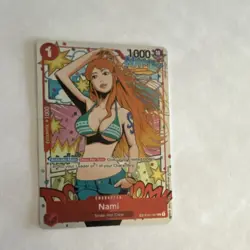 Bandai One Piece Card Game Nami ST01-007 1000 Power Character Card - Image 1