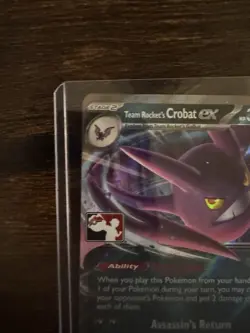 Brand New Holo NM Team Rocket's Crobat Ex Prize Pack Series 8 Play Pokemon Card - Image 2